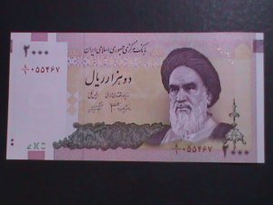 IRAN- BANK OF MARKAZI IRAN-2000 RIALS UN CIRCULATED BANK NOTE XF HARD TO FIND