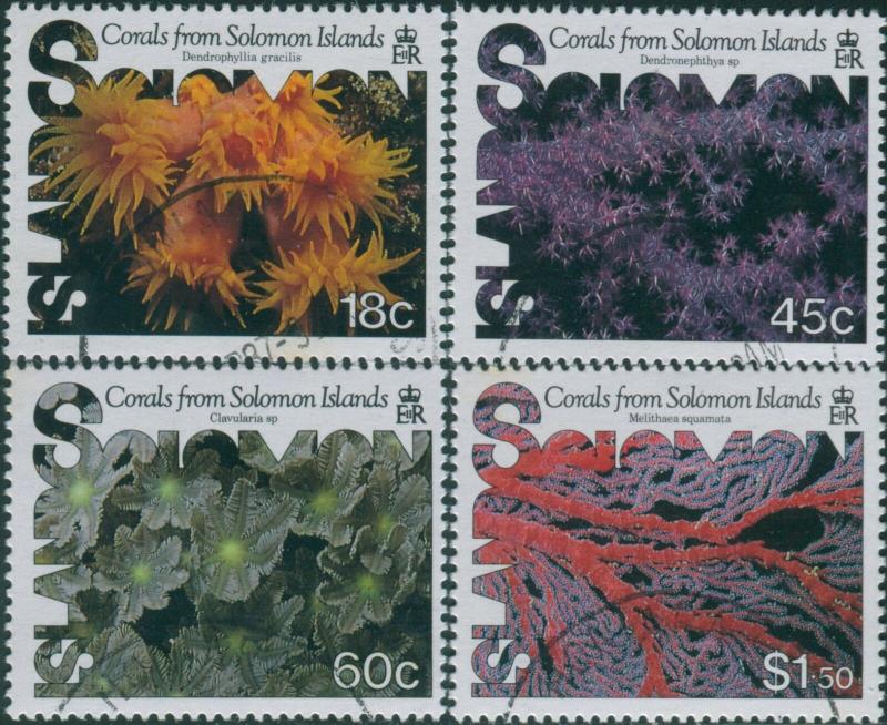 Solomon Islands 1987 SG576-579 Corals set FU 