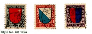 Switzerland #B15-17  Single (Complete Set)