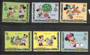 Lesotho #381-386 MNH Singles (Disney)