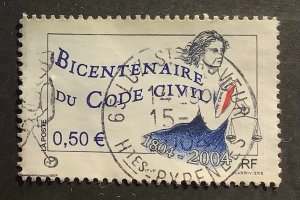 France 2004 Scott 3005 used - 0.50€,  200th Anniversary of the Civil Code
