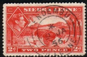 SIERRA LEONE 1956 GVI 2d - PENDEMBU cds....................................46528