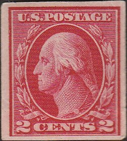 # 409 MINT NEVER HINGED ( MNH ) Postal Paste Up Carmine George Washington
