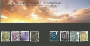 2010 Machin Pictorial Regionals 4 Nations 60p & 97p in Presentation Pack no.87