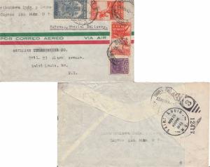 Mexico 4c Arch of the Revolution 1942 N. Laredo, Tam. PPC to Chicago, Ill.   ...