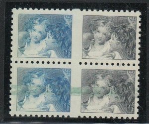 Canada - 1967 Centennial Test Stamp, Baby Sisters Blue & Black Block