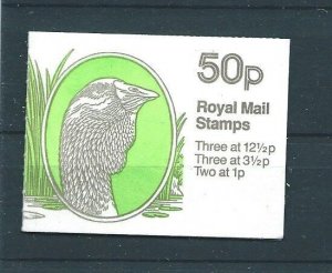 GB SGFB25 1983 50p TOULOUSE GOOSE BOOKLET