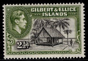 GILBERT AND ELLICE ISLANDS GVI SG47, 2½d brownish black & deep olive, M MINT.