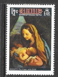 Grenada 519: 1/2c Madonna and child, Carlo Maratti, MHR, VF