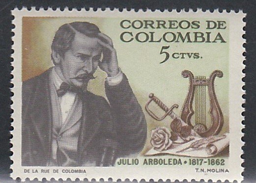 Colombia # 754, Juho Arboleda - Statesman Mint NH