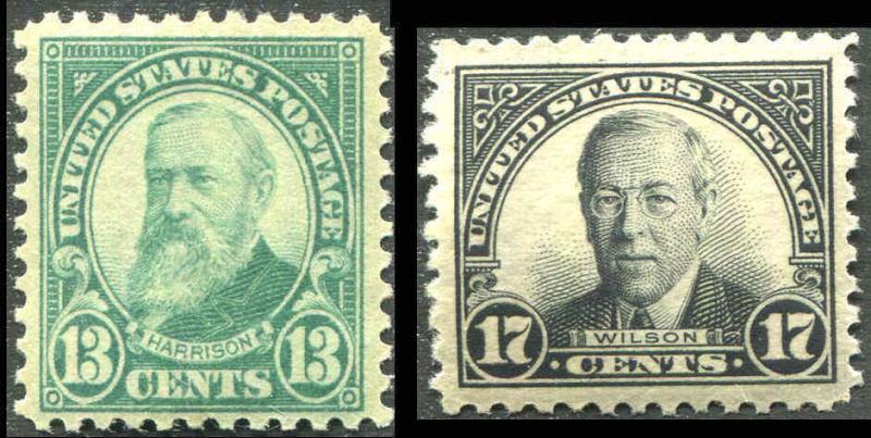 US 617 - 619 Lexington Concord Set 1925 Fine MH