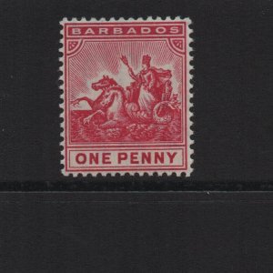 Barbados 1909 SG165 MCA watermark Onepenny unmounted mint