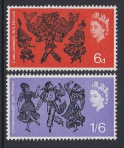 428-29 1965 Commonwealth Art Festival MNH