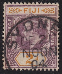 FIJI USED IN AUSTRALIA 1904 EVII 2d with full strike SYDNEY cds.............8835