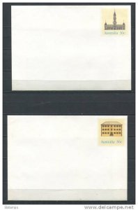 Australia 2 Postal Stationary Covers Unused Buildings (2)