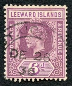 Leeward Is SG86 6d Die 1 wmk Script Cat 100 pounds