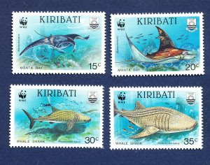 KIRIBATI - Scott 562-565 - FVF MNH - FISH - 1991