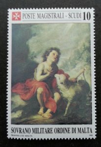 Malta Sovereign Military Order Of Malta Year Of Mary 1988 Stamp MNH