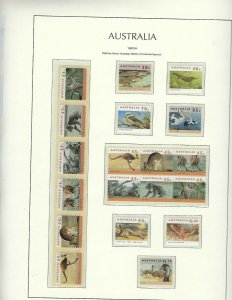 AUSTRALIA- ALMOST COMPLETE 1980-1995-MINT NH -LIGHTHOUSE HINGELESS PAGES/BINDER