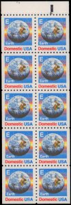 United States #2282a, Complete Set, Booklet Pane Of 10, 1987, Never Hinged