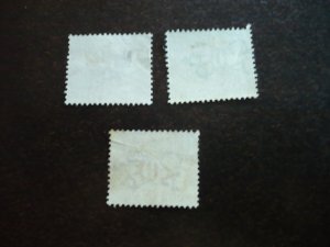 Stamps - Western Australia - Scott# 62,63,65 - Used Part Set of 3 Stamps