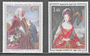 Monaco (1972) - Scott # 860- 861,   MNH