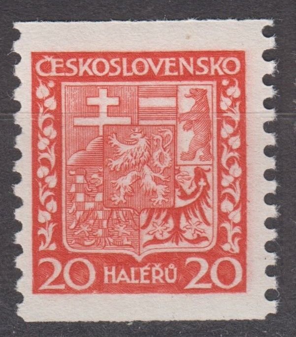 Czechoslovakia Scott #158 1931 MH Coil stamp