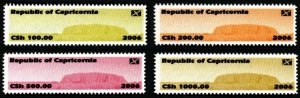 REPUBLIC OF CAPRICORNIA - 2006 - Uluru - Perf 4v Set - M N H - Private Issue