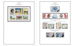 COLOR PRINTED SWEDEN 1941-1970 STAMP ALBUM PAGES (47 illustrated pages)