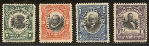 CANAL ZONE #38-41 Mint NH - 1912-16 Overprints