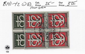 SWITZERLAND   B141-42 USED BLOCKS