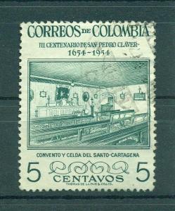 Colombia sc# 627 used cat value $.25