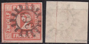 GERMANY Bayern Bavaria [1850] MiNr 0006 ( O/used ) [01] geprüft