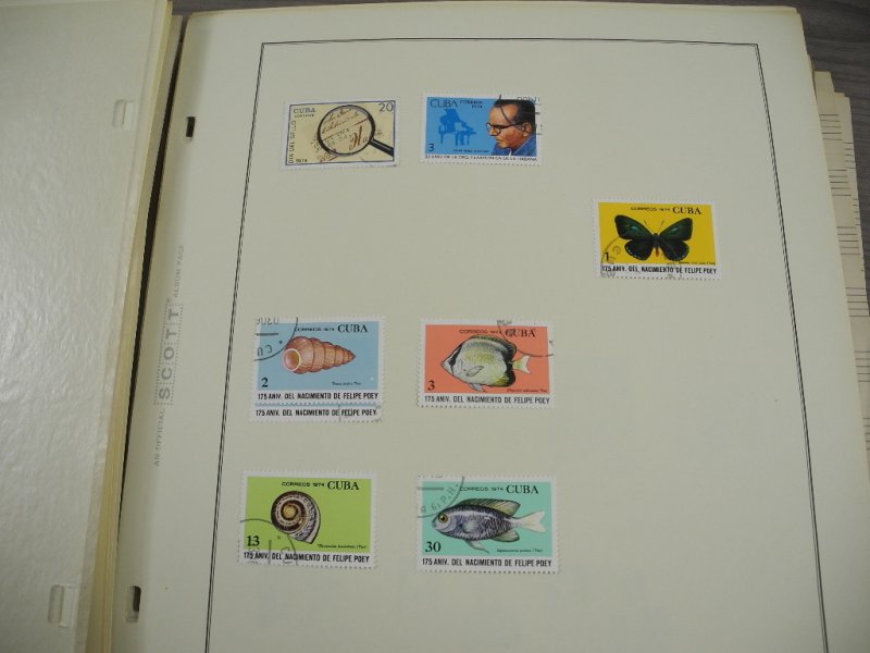 CUBA, 100s & 100s of Stamps mostly hinged on Scott pages