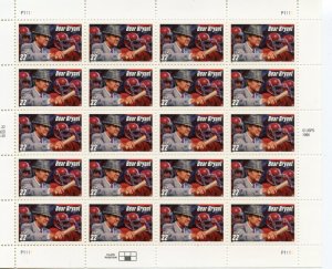 UNITED STATES SCOTT #3147 BEAR BRYANT FOOTBALL COMPLETE SHEET(20) MINT NH