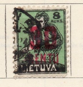 Lithuania 1922 Early Issue Fine Used 30c. Surcharged 175602