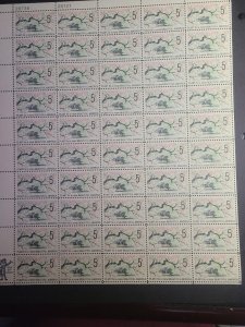 US SC# 1318, sheet, Beautiful America, MNH