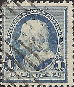 # 219 DULL BLUE USED BEN FRANKLIN SCV-0.75