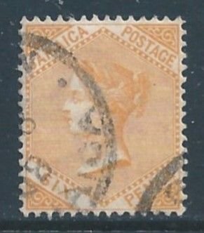 Jamaica #23 Used 6p Queen Victoria - Wmk. 2