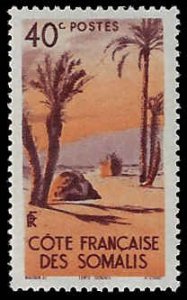 Somali Coast #250 MNH; 40c Danakil Tent (1947)