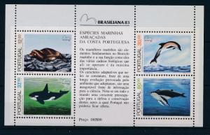 [32708] Portugal 1983 Marine Life Whales Seal Dolphin MNH  Sheet