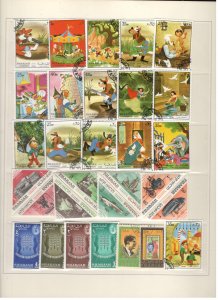 SHARJAH COLLECTION ON STOCK SHEET MINT/USED