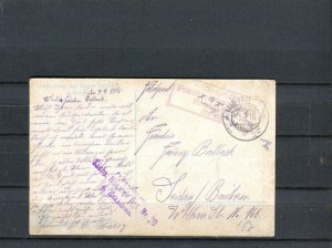 GERMANY; 1918 early Illustrated FELDPOST CARD fine used item,