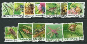 SINGAPORE SG491/502 1985 INSECTS  FINE USED