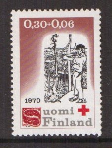 Finland   #B189  MNH   1970  Red Cross  30p  blowing horn