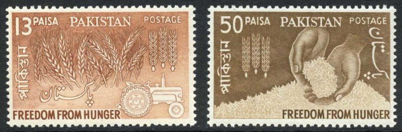 Pakistan SG184/85 1963 Freedom from Hunger Set U/M