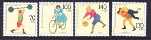 Germany B701-04 MNH 1991 Various Sports Set of 4 Very Fine