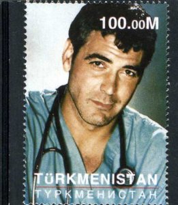 Turkmenistan 2001 GEORGE CLOONEY 1v Perforated Mint (NH)