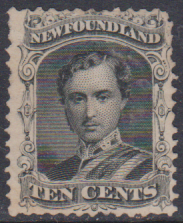 NEWFOUNDLAND 1871 MINT 10c BLACK SG32 CAT 