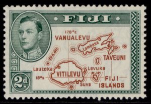 FIJI GVI SG253a, 2d brown & green, M MINT. Cat £1000. EXTRA LINE